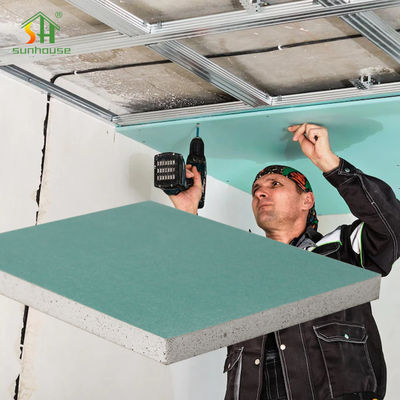 Guter Preis Fasergipsplatten-Feuer 4x8 15mm feuchtigkeitsbeständiges bewertet für Badezimmer-Küchen Online