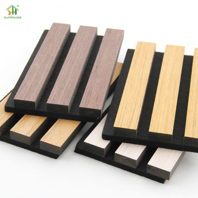 Guter Preis Sunhouse Modern Design Akupanel Wooden Slat Acoustic Panels with Customized Color and Polyester Fiber Material for Total Project Solutions Online